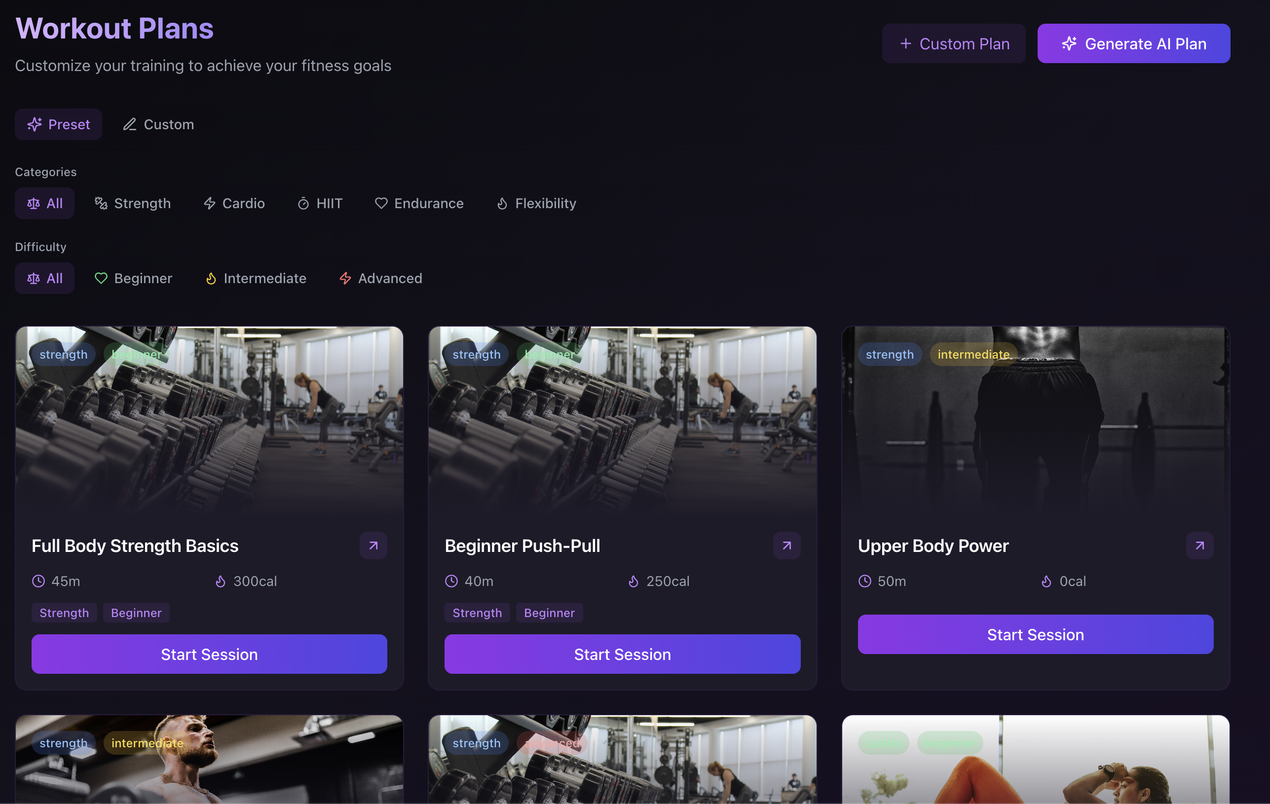 AI-Powered Workouts
